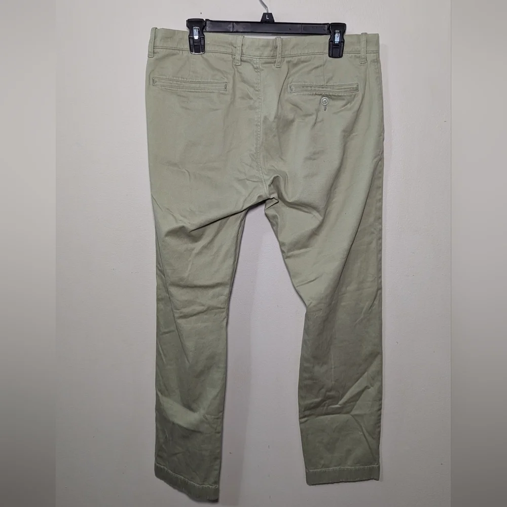 J Crew 484 Slim Chinos Tan Flat Front Stretch Preppy Cotton Men's Size 33x30